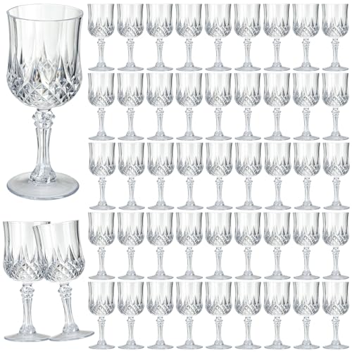 7OZ Plastic Wine Glasses (48 Count)