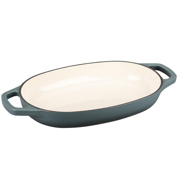 Enameled Cast Iron Oval Dutch Oven Pot with Lid