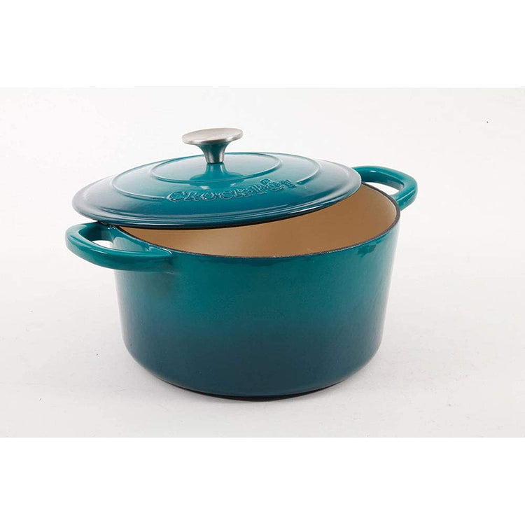 Artisan 5 Quart Round Enameled Cast Iron Dutch Oven