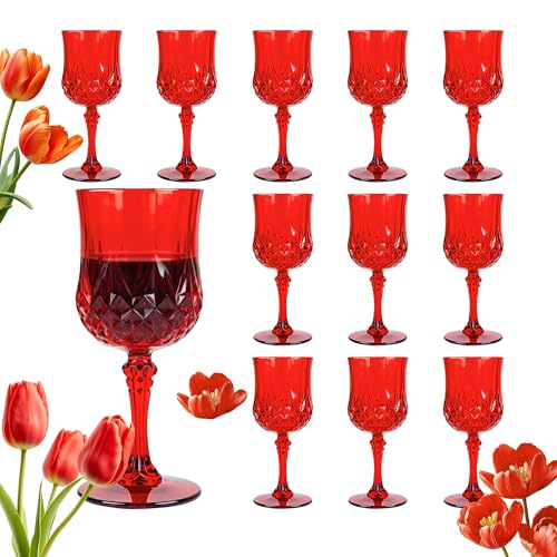 12Pack Plastic Wine Glasses (12 Count)