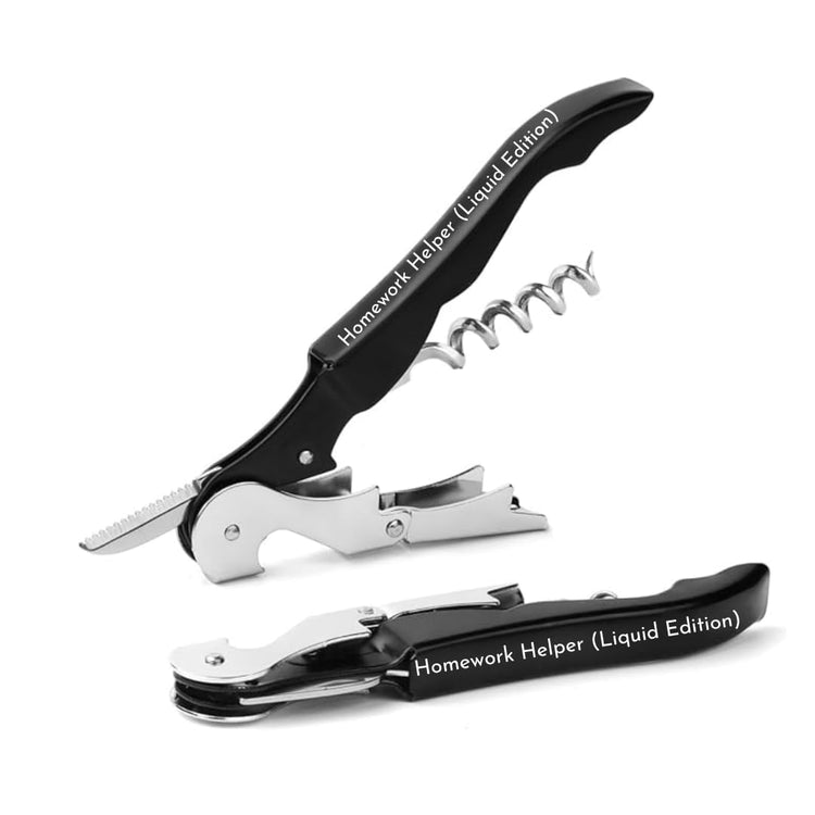 The Wine Chic Engraved Wine Key Corkscrew with Quote and Funny Sayings