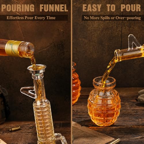 AR15 Whiskey Gun Decanter Set for Men