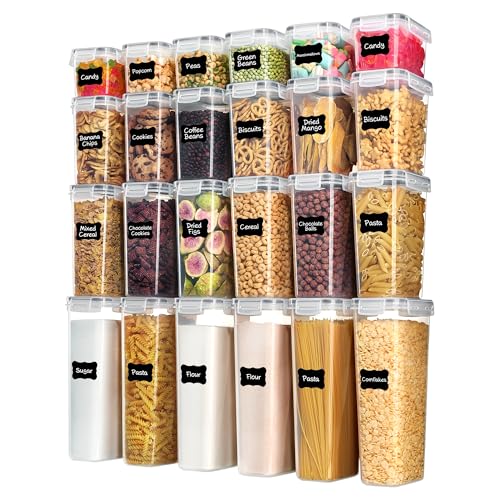 Airtight Food Storage Containers with Lids (Gray)