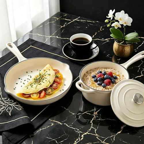 Enameled Cast Iron Cookware Set