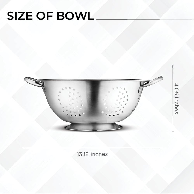 Set of 3 Stainless Steel Colanders (5 Count)