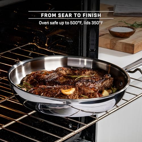Pro Tri Ply Stainless Steel Frying Pan Set