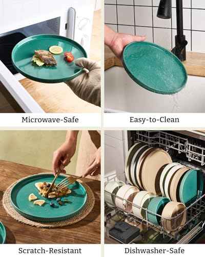 Stoneware Dishes Dinnerware Sets for 6 (18 Count)
