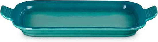 Le Creuset Stoneware Rectangular Dish with Platter Lid, 3 qt., Riviera