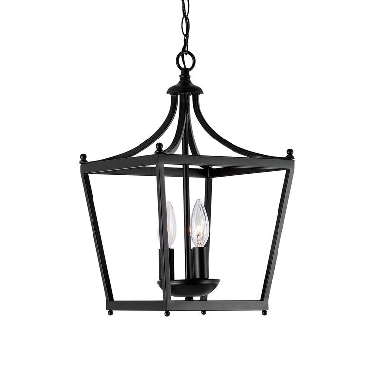 4036MB Stanton Geometric Metal Open Frame Lantern Foyer Pendant