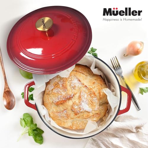 7.5 QT Enameled Cast Iron Dutch Oven