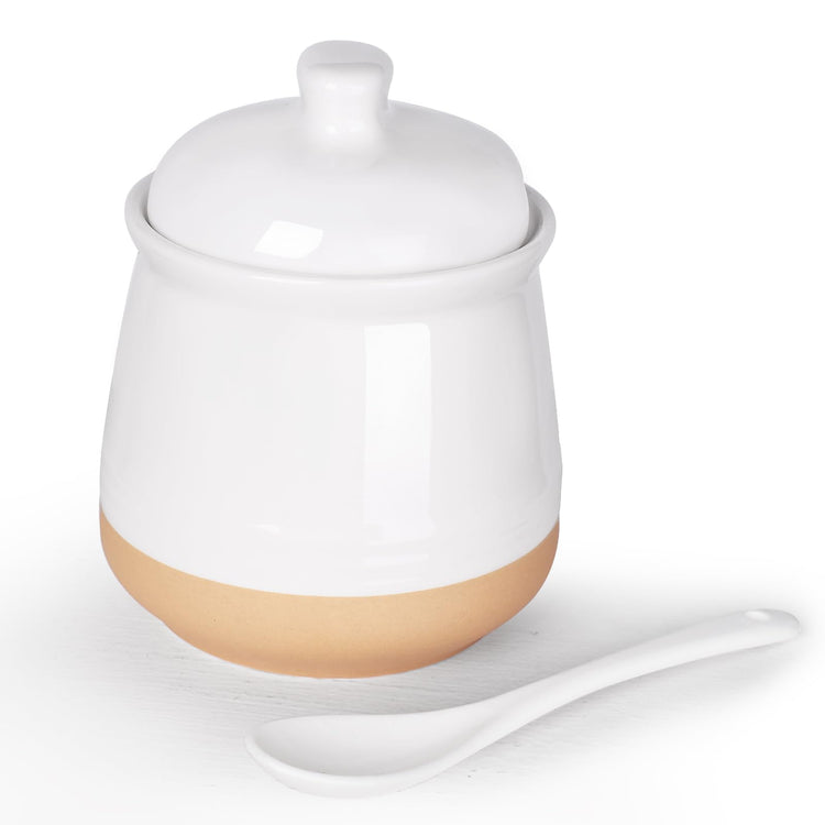 Sugar Bowl with Lid and Spoon 12oz Ceramic Sugar jar