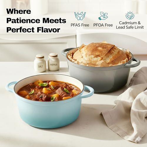 6 Quart Dutch Oven Pot with Lid (6 QT / Verdant)
