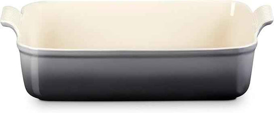 Le Creuset Stoneware Heritage Deep Rectangular Lasagna Dish, 6.75 qt., Oyster