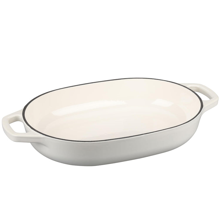 Enameled Cast Iron Oval Dutch Oven Pot with Lid