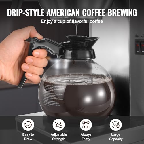 Commercial Drip Coffee Maker 12 Cups Coffee Machine Drip Style