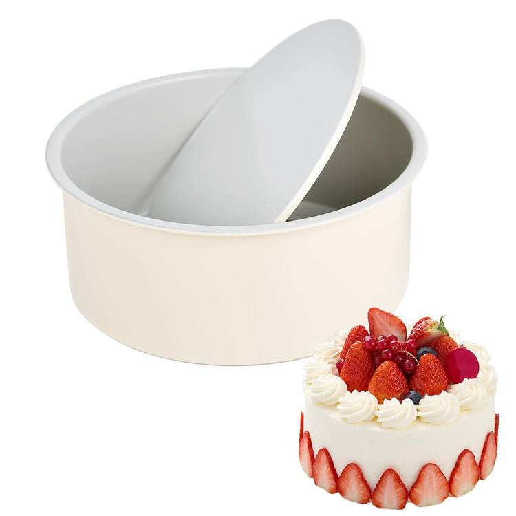 6 inch Cake Pan with Removable Bottom Carbon Steel Round Shaped Cheesecake Tin Nonstick Chiffon Cake Mould for Baking