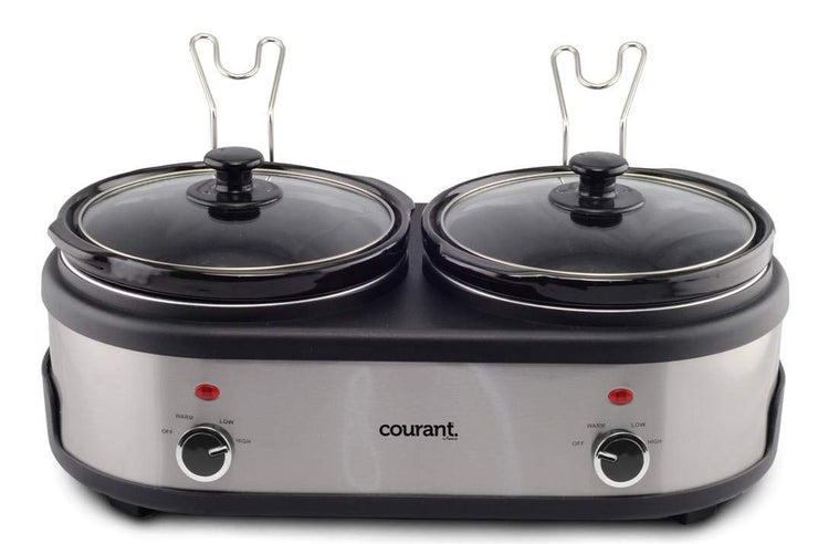 Double Slow Cooker 2.5 Quart Crock each
