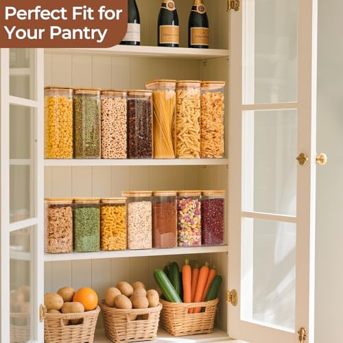 Glass Storage Containers with Lids 1.9 Qt (1.9 qt x 3)