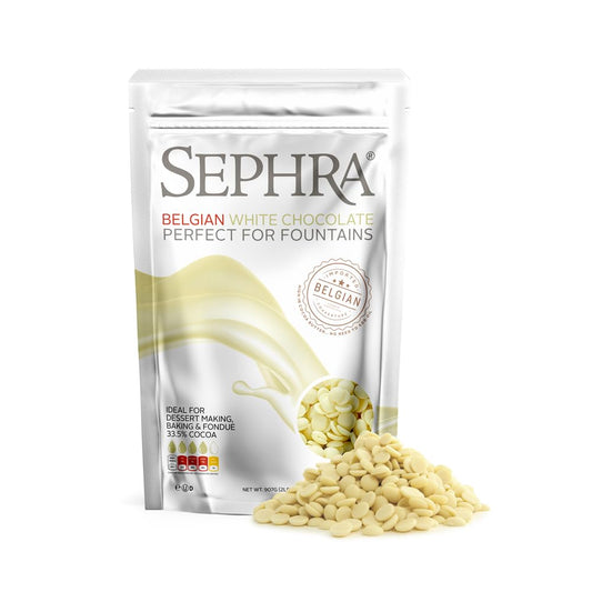 Fountain ready Belgian White Chocolate 2lb Bag (32 Ounce)