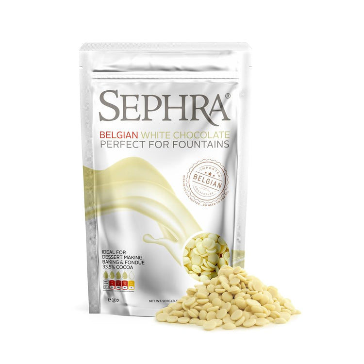 Fountain ready Belgian White Chocolate 2lb Bag (32 Ounce)