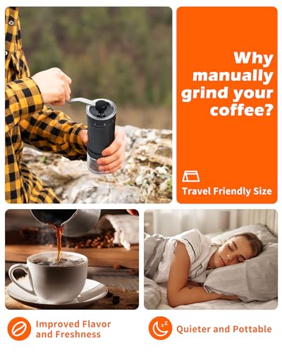 Manual Coffee Grinder With Ceramics Burr For Espresso