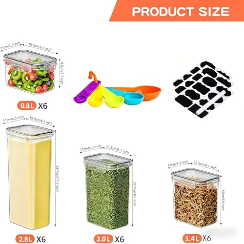 24pcs Airtight Containers (24 pcs(42L))