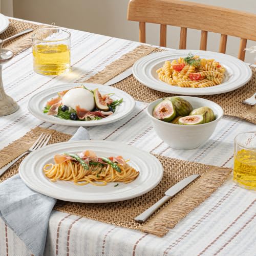 Handmade Stoneware Dinnerware Set (Artisan Ivory / service for 6)