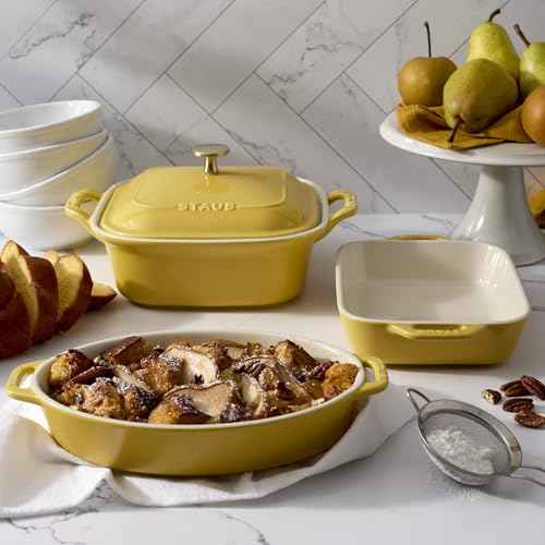 Ceramic 4 pc Baking Pans Set
