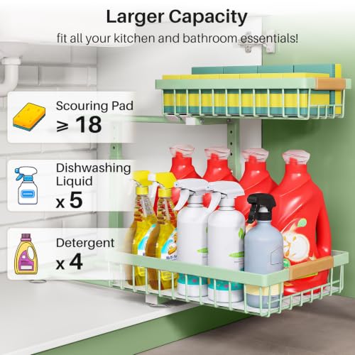 Under Sink Organizer (Green / 1 Pack)