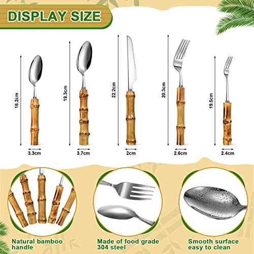 Bamboo Silverware Set 18