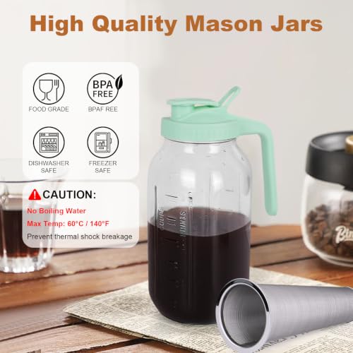 Cold Brew Coffee Maker (Green / 64 Ounces)