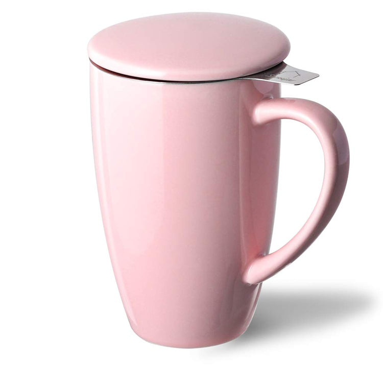Sweejar Porcelain Tea Infuser Mug with Lid