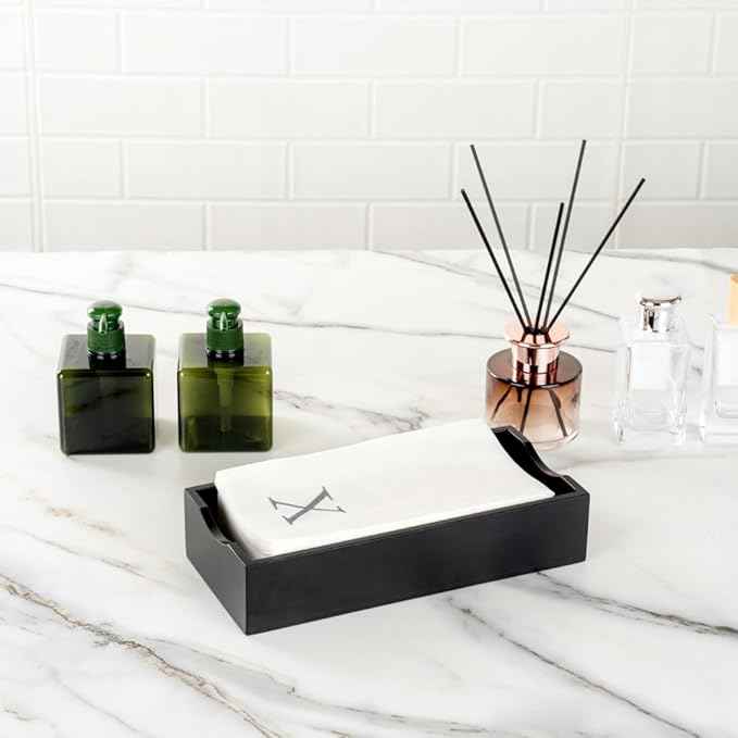 Luxenap 15.8 X 7.9 Inch Linen-Feel Guest Towels, 50 Lettered Hand Towels - Silver Letter 'X', Sans Serif Font, White Paper Dinner Napkins, airlaid, For Restrooms And Tables - Restaurantware