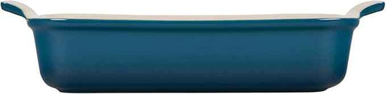 Le Creuset Stoneware Heritage Rectangular Dish, 4 qt. (12" x 9"), Deep Teal