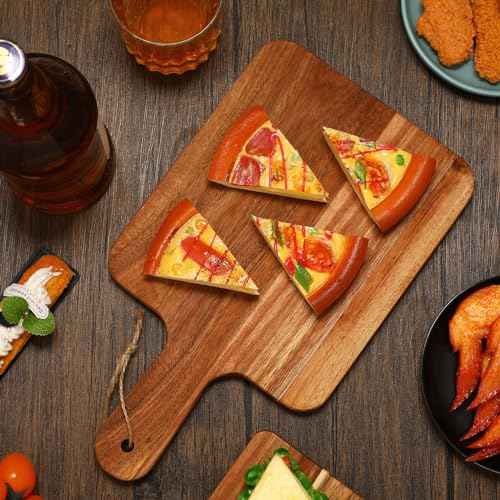 16 Pcs Acacia Wood Cutting Board with Handles Bulk (16 Count)