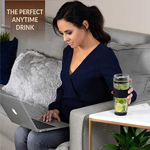 Double Wall Glass Tumbler (Black)