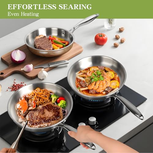 Triple Ply Stainless Steel Pots and Pans Set
