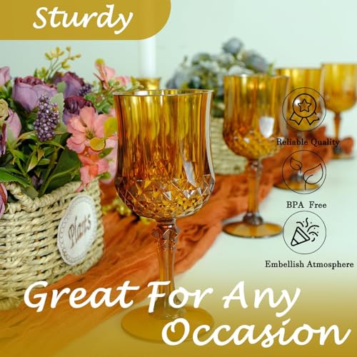 100Pack Plastic Wine Glasses (100 Count)