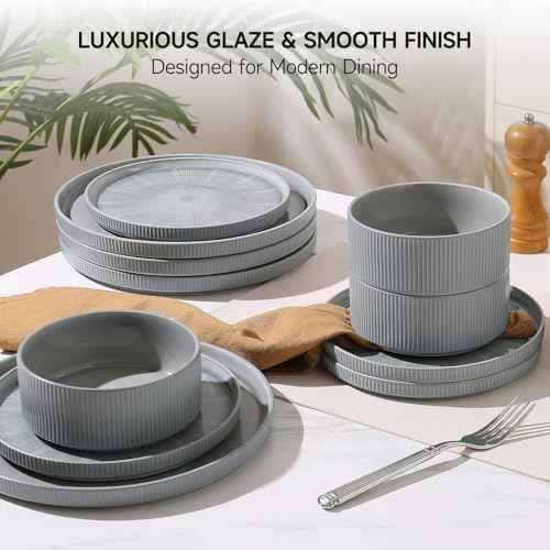 Stoneware Dinnerware Sets for 6