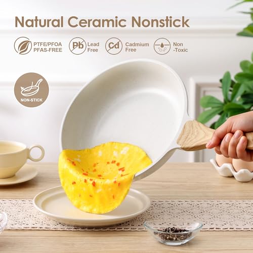 16Pcs Ceramic Cookware Set Non toxic