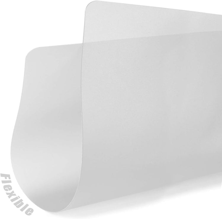 Fotouzy Plastic Cutting Board Set of 7, Frosted Clear Flexible Cutting Mats, BPA-Free, Non-Porous, Dishwasher Safe, Transparent