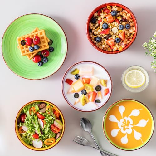 Bonita Dinnerware Set Multicolor Stoneware 12 Pieces Service for 4