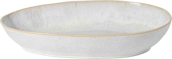 Casafina Ceramic 14.25" x 9" Oval Baker - Eivissa Collection, Sand Beige | Oven & Dishwasher Safe Bakeware | Food Safe Glazing | Restaurant Quality Dinnerware