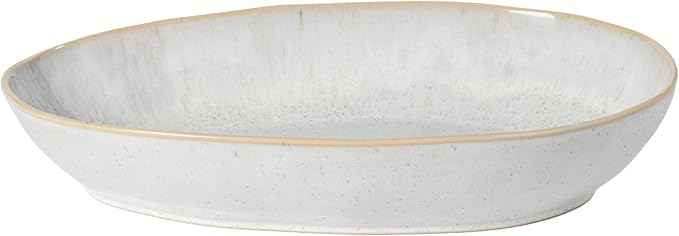 Casafina Ceramic 12.25" x 6.75" Oval Baker - Eivissa Collection, Sand Beige | Oven & Dishwasher Safe Bakeware | Food Safe Glazing | Restaurant Quality Dinnerware