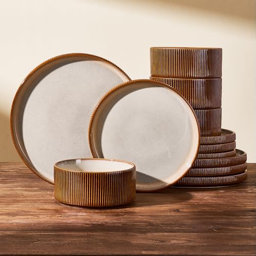 Stoneware Dinnerware Set for 4 (12 Count)