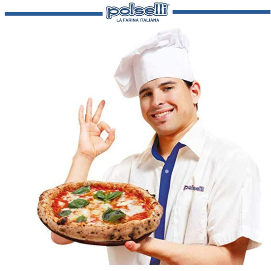 POLSELLI Classica, Tipo 00 Double Zero Flour for Pizza, Bread, Pastas, and more, All Natural, European, Unbleached, Unbromated, No Additives, Formulated for a 8+ hour rise, (25 kg) 55 lbs - Nestoria