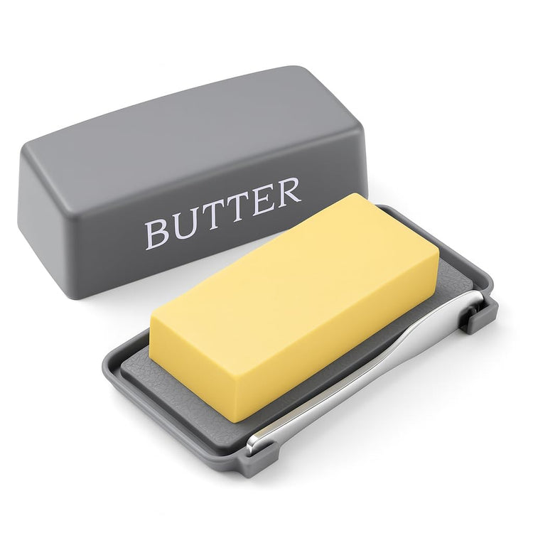 Butter Holder With Cover And Knife