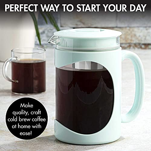 Burke Deluxe Cold Brew Iced Coffee Maker (1.6 Quart / Aqua)