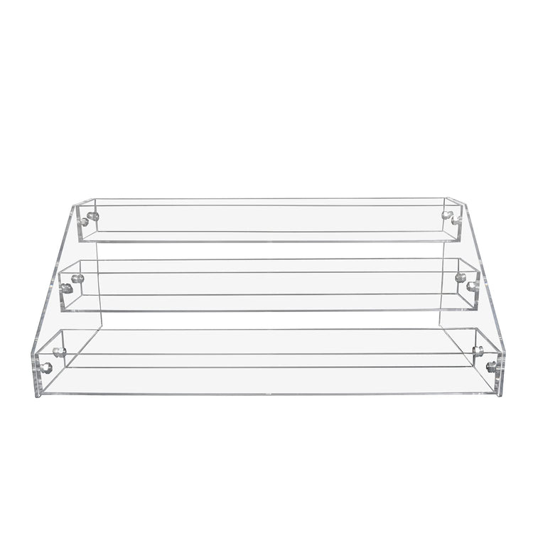Wide Clear Acrylic Spice Rack for Countertops
