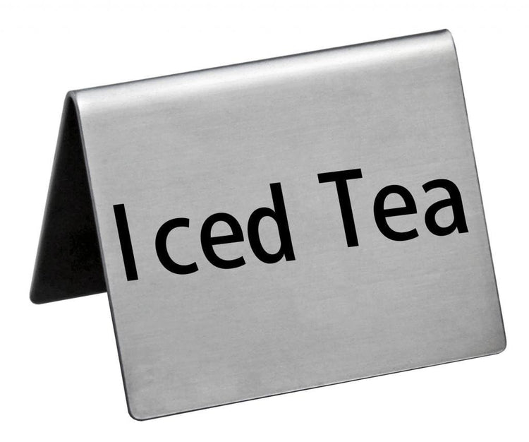 Stainless Steel Table Tent Sign (6 Count)